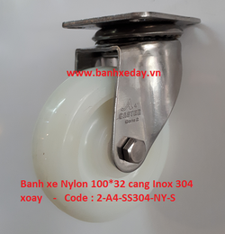 banh-xe-nylon-100x32-cang-inox-304-xoay-a-caster